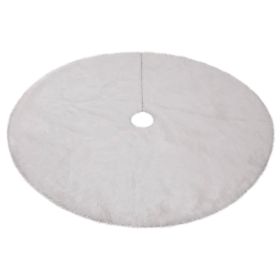 White Plush Christmas-tree Skirt