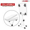 5Core Portable Piano Keyboard Music X-Style Adjustable Padded Stool Chair Seat Bench White KBB 02 WH