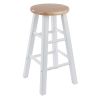 Element Counter Stools; 2-Pc Set; Natural & White