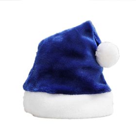 Creative Christmas Hat Decorative Plush Hat Rainbow Color (Option: Blue-30 √ó 40cm)