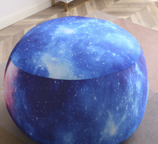 Lazy Sofa Bean Bag Removable Washable Balcony Lying (Option: Starrysky-85X50CM)