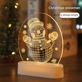 Christmas Decorations Night Light Decoration (Option: Snowman-Battery Type)