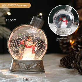 Christmas Holiday Decorations Luminous Simulation Flat Light (Option: WDL 23002B Snowman-With Battery)