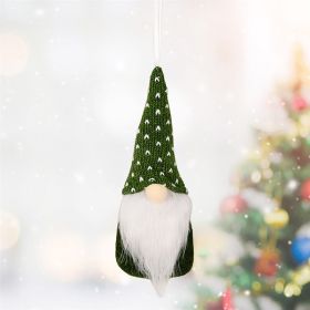 Christmas Decorations Christmas Knitted Small Pendant (Option: Green Type A-Standard)