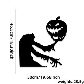 Halloween Decorations Skull Hand Pumpkin Door Sticker Felt Cloth (Option: Skull Hand Pumpkin)