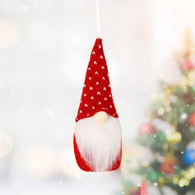 Christmas Decorations Christmas Knitted Small Pendant (Option: Red Style B-Standard)