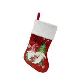 Faceless Elderly Christmas Stockings Ornaments Candy Bag (Option: Red Christmas Stockings)