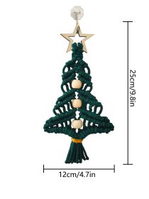 Hand-woven Creative Christmas Tree Ornaments Crafts (Option: S34 Green)