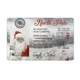 Christmas Gift Santa Claus Business Card ID Card License Greeting Card (Option: GJ124002)