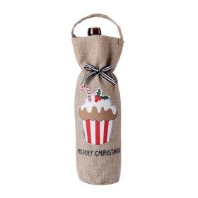 Christmas Decoration Supplies Bottle Cover (Option: Cake Style)