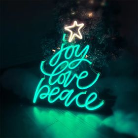 Christmas Style Neon Atmosphere Decoration (Option: 500cmX413mm-EU)