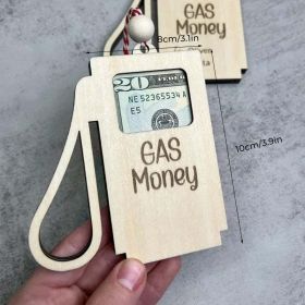 Christmas Gasoline Wallet Pendant Home Ornament And Decoration (Option: WHITE GAS MOEY)