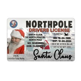 Christmas Gift Santa Claus Business Card ID Card License Greeting Card (Option: GJ124003)