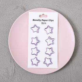 Office Study Materials Bookmark Test Paper Folder (Option: Purple stars)