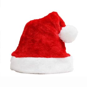 Creative Christmas Hat Decorative Plush Hat Rainbow Color (Option: Red-30 √ó 40cm)