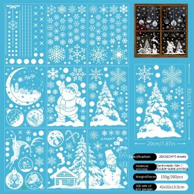 Christmas Static Window Stickers Hanging Ball (Option: Type B)