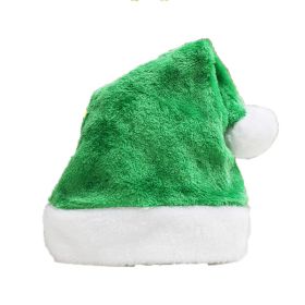 Creative Christmas Hat Decorative Plush Hat Rainbow Color (Option: Green-30 √ó 40cm)