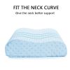 Contour Memory Foam Pillow Orthopaedic Head Neck Back Support Pillow with Cover, 1/2 Pack