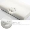 Contour Memory Foam Pillow Orthopaedic Head Neck Back Support Pillow with Cover, 1/2 Pack