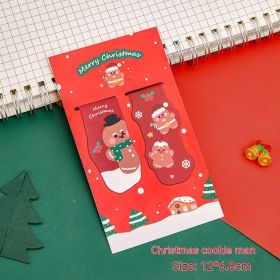 Magnetic Bookmark Student Christmas Stationery (Option: Christmas Cookies People)