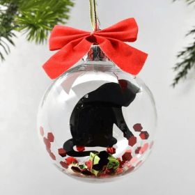 Christmas Tree Decoration Transparent Ball Hanging Decoration Scene Layout Hanging Decoration (Option: Model 1)